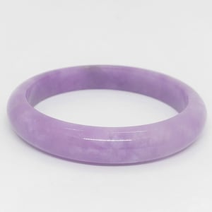 LAVENDER Jade Bangle Bracelet 2.5 /2.8 /2.10 Inches Inside Diameter. Jade 10mm thick Bracelet.Purple Jade. Lavender Jade Bracelet.Jade LOVER