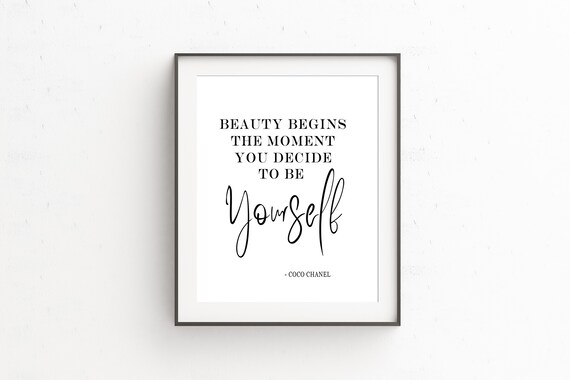 Be Yourself Coco Channel Citation Imprimer Accueil Etsy Be Yourself Coco Channel Citation Imprimer Accueil Etsy