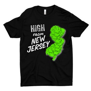 High From New Jersey Men&#39;s Shirt (Nero) ©
