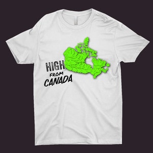 High From Canada Men'S Shirt (White) ©