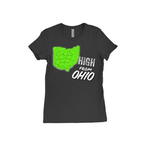 High From Ohio Women&#39;S Shirt (Black) ©