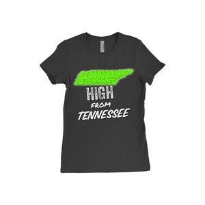 High From Tennessee Damen Shirt (Schwarz) ©