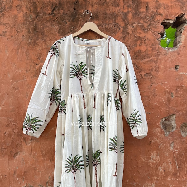 Weave a Palm organic cotton dress main image 1