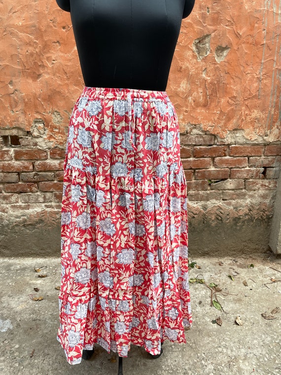 Beach floral skirt hotsell