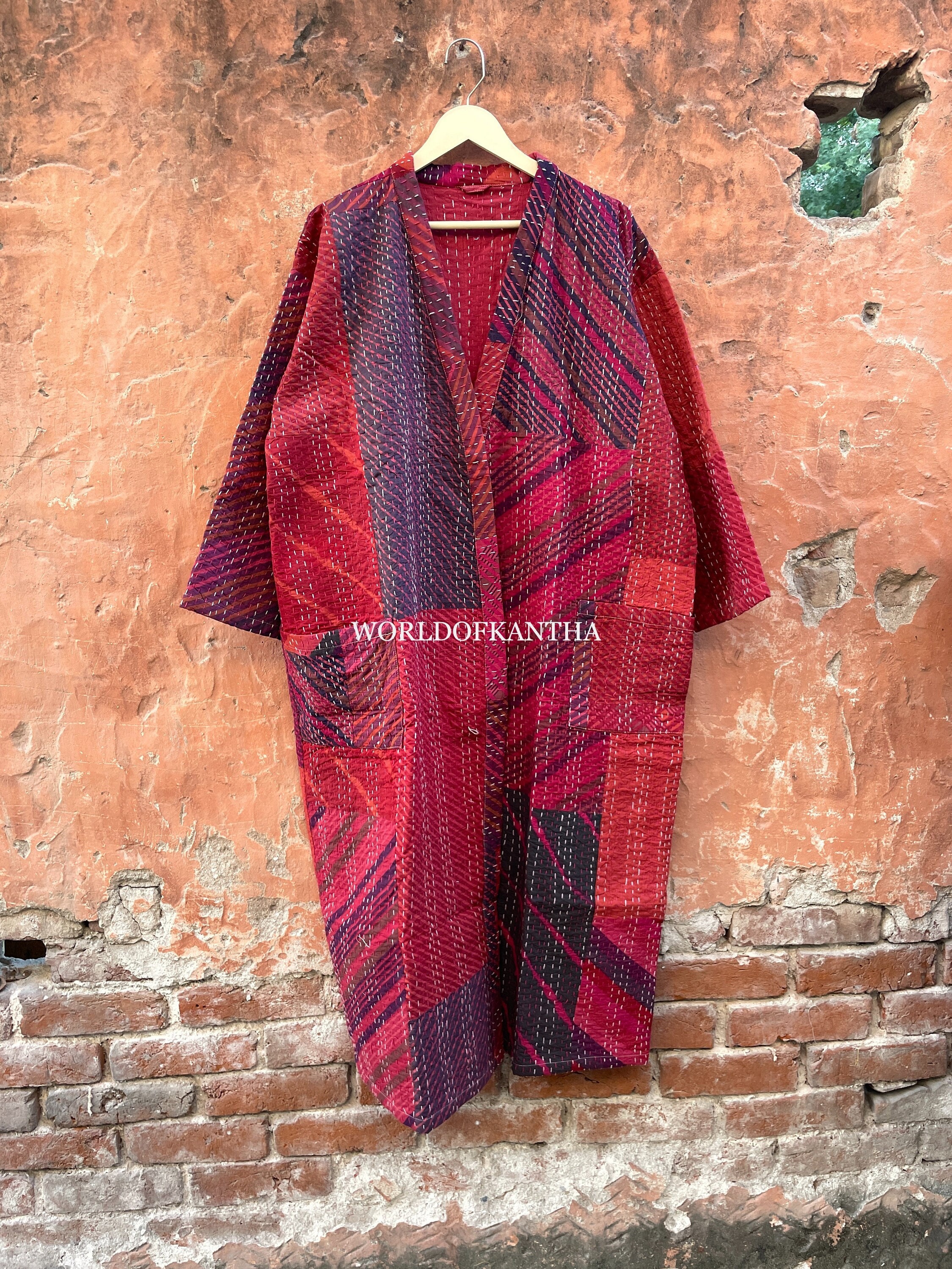 Giacca-camicia con effetto patchwork Twill di cotone blu Giacca-camicia con effetto patchwork Twill di cotone blu