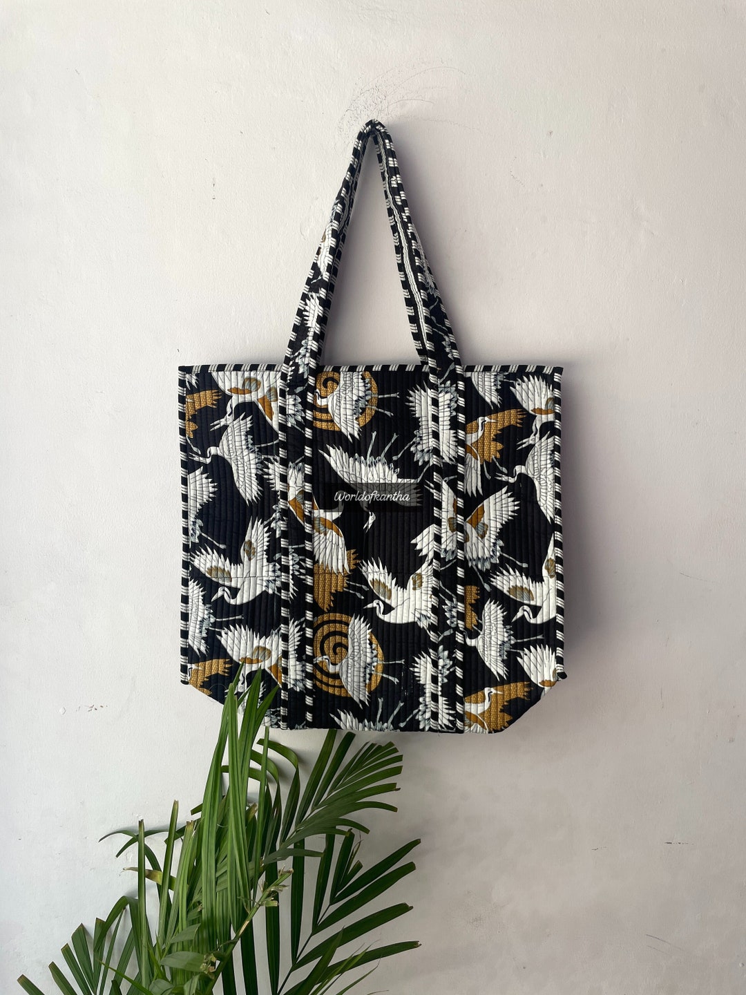 【BAON】Bonradi Stitch Tote Bag sew a blueberry patchwork tote bag with me🫐 - YouTube