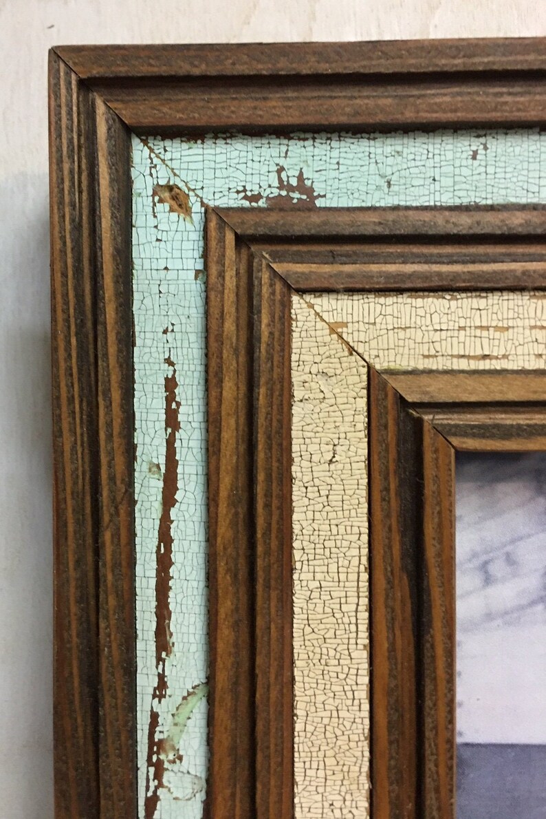 Laminated Barn Wood Photo Frame Etsy