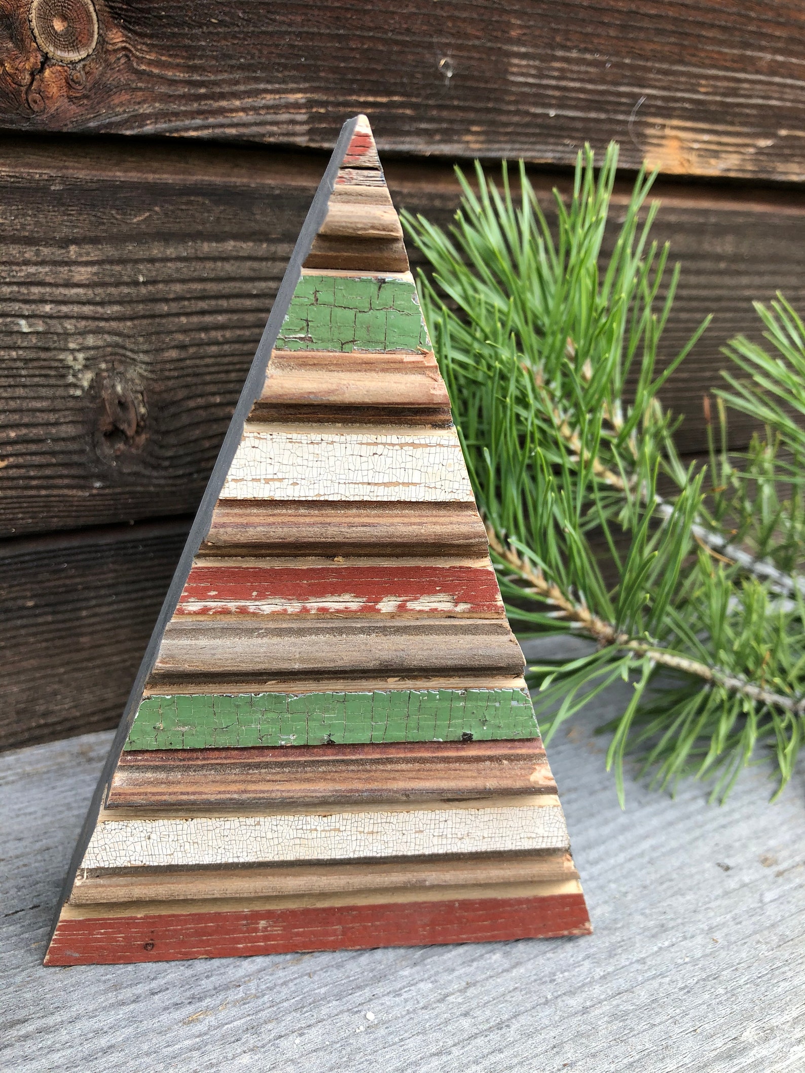 Set of Three Barnwood Christmas Trees Etsy UK