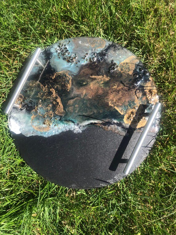 Epoxy Resin Art Tray Handmade Etsy