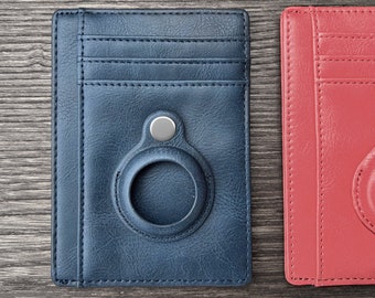 Premium Personalised Slim Wallet with Cardholder RFID for Apple AirTag