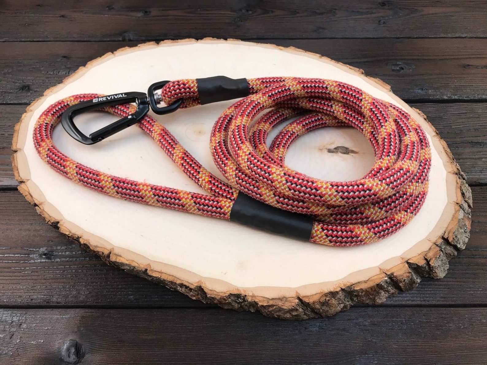 Recycled Climbing Rope Dog Leash Deutschland Pattern Made Etsy