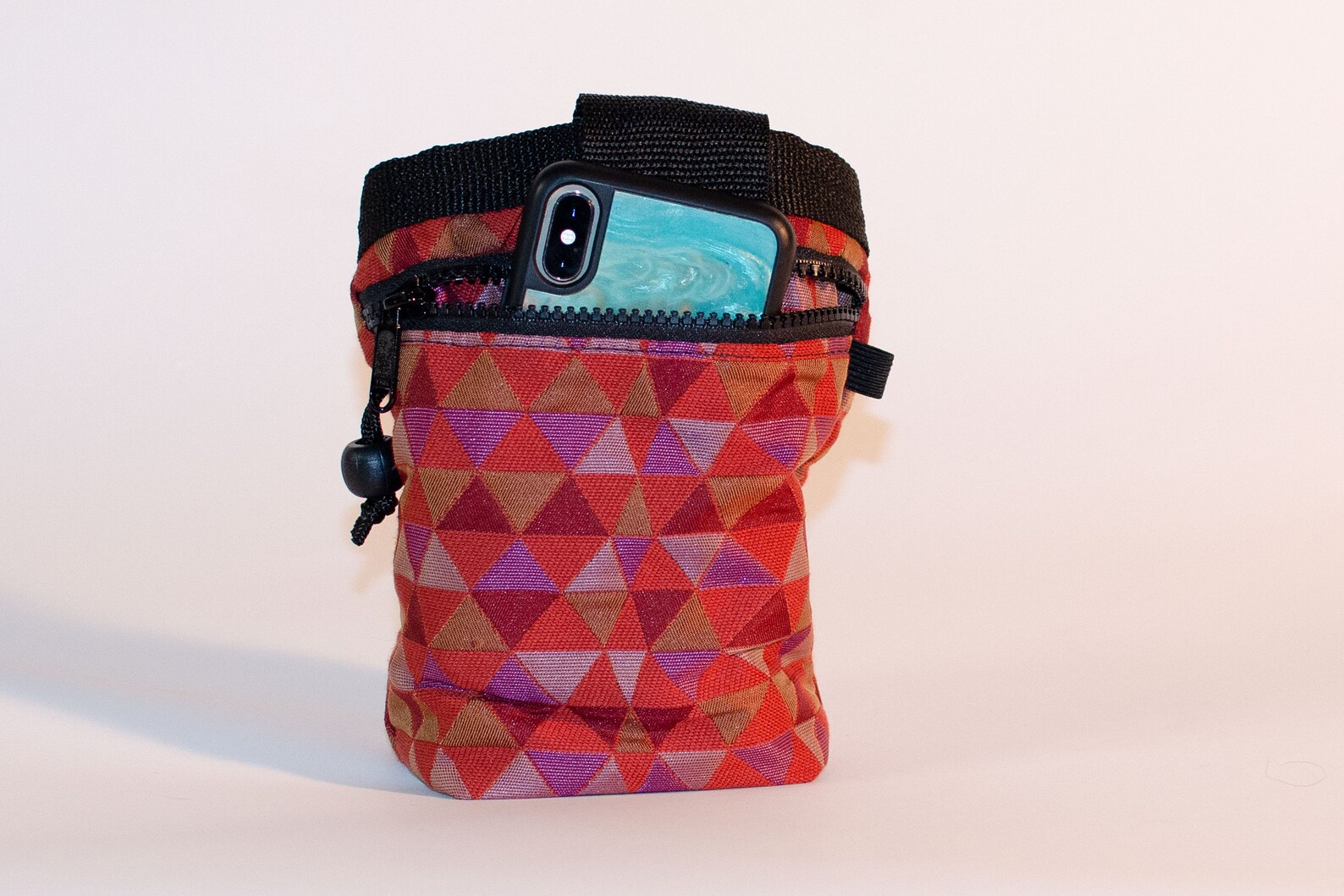 Geo Chalk Bag w/ Zipper Pocket Etsy
