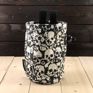 Catacombs Rock Climbing Chalk Bag - Gym Climbing, Bouldering, Weightlifting & Dog Treat Bag - Handmade in the USA - Closeable Liner