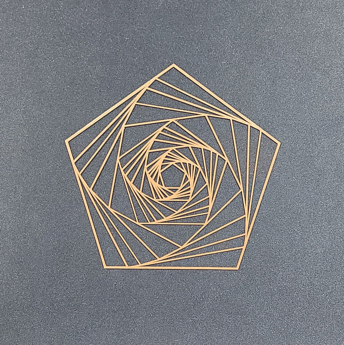 Pentagon Spiral Sacred Geometry Etsy Canada