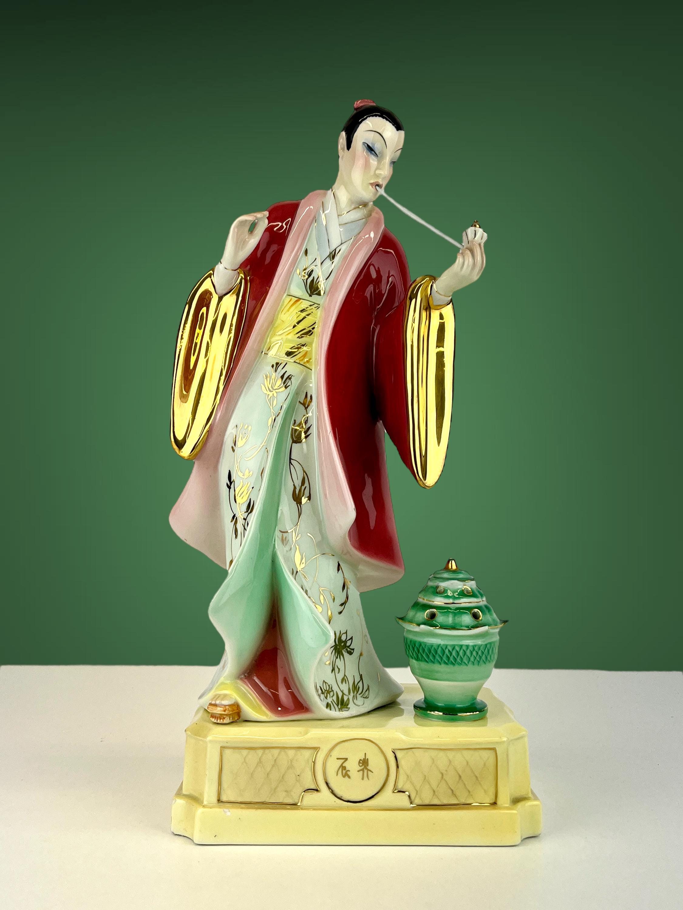 ⭐️全国送料無料】イタリア製　アンティーク　Ronzan ダルメシアン　陶器　置物 ⭐️全国送料無料】イタリア製アンティークRonzan ダルメシアン陶器置物