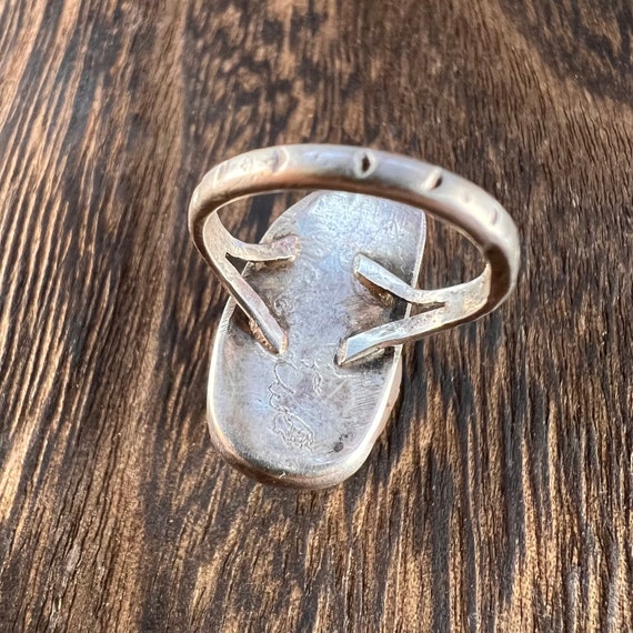 Vintage Zuni Ring in Silver Native American Old P… - image 6