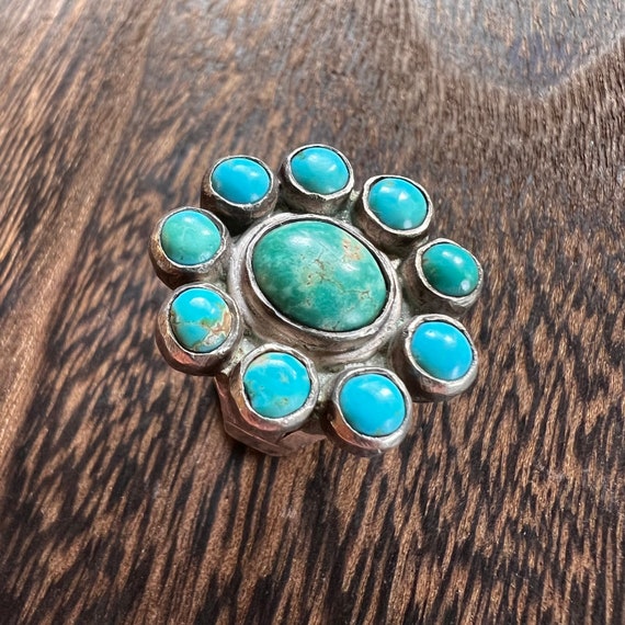 1930’s Vintage Turquoise and Silver Ring