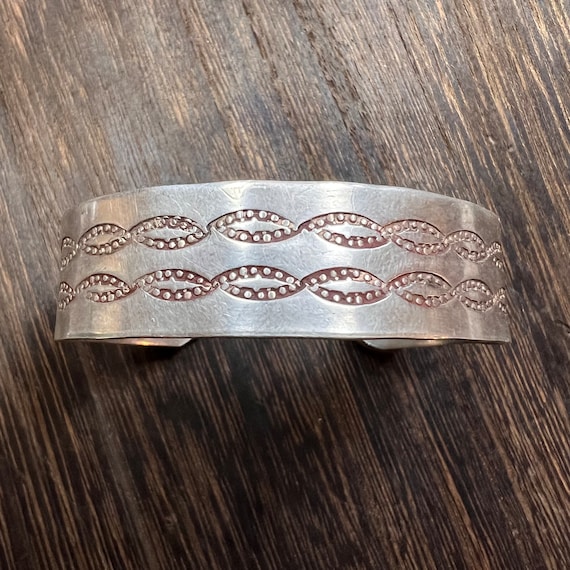 1940’s Vintage Silver Cuff Old Pawn - image 2