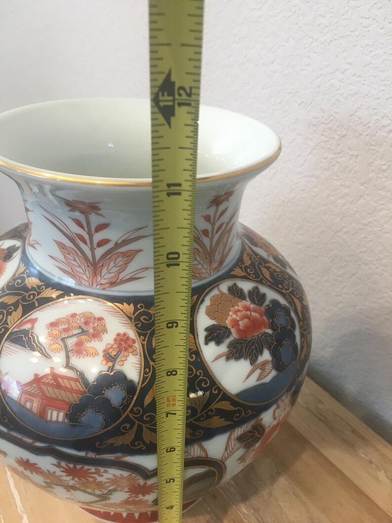 Arita Ware Vase Japanese Arita Ware Porcelain Vase Etsy