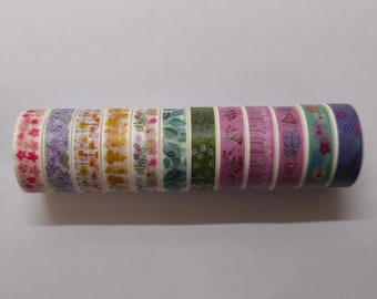 Set di nastri washi per San Valentino – 12 rotoli – Amore e cuori – 12 mm x 2 m