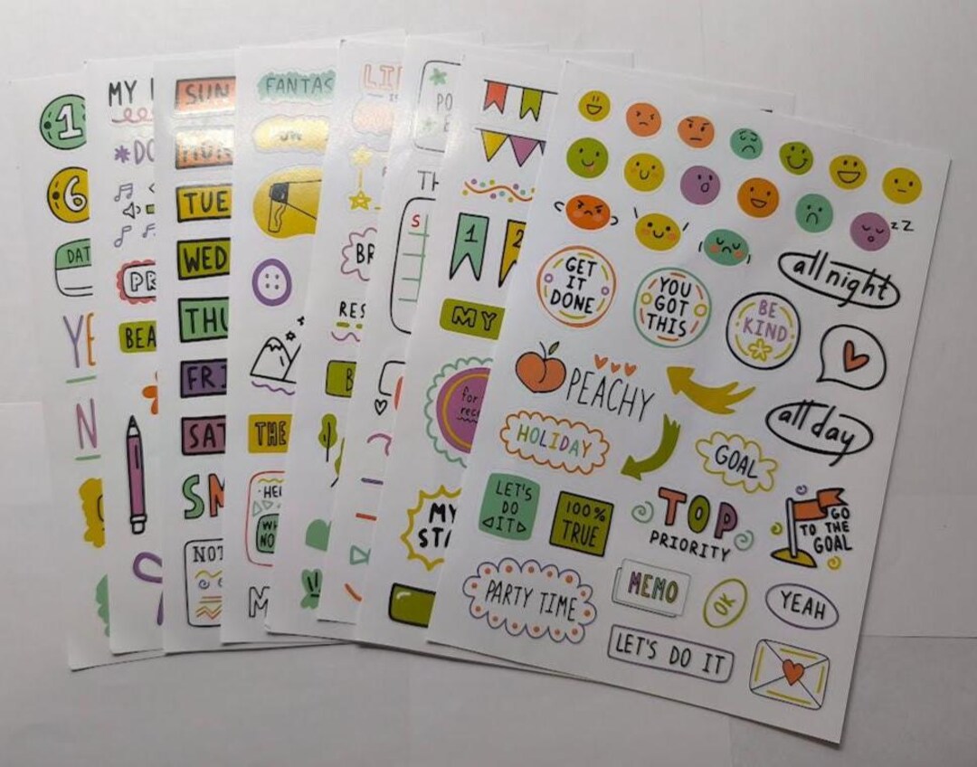 Mark Sticker Planner Mark Label Stickers – 60 Pieces – Choice of 4 Combinations ...