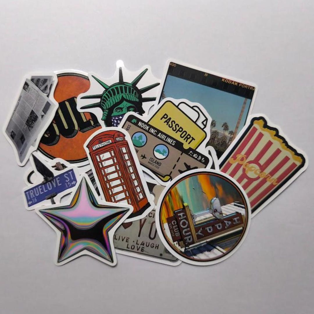 Typical American Stickers | USA Cartoon Stickers | Waterproof ...