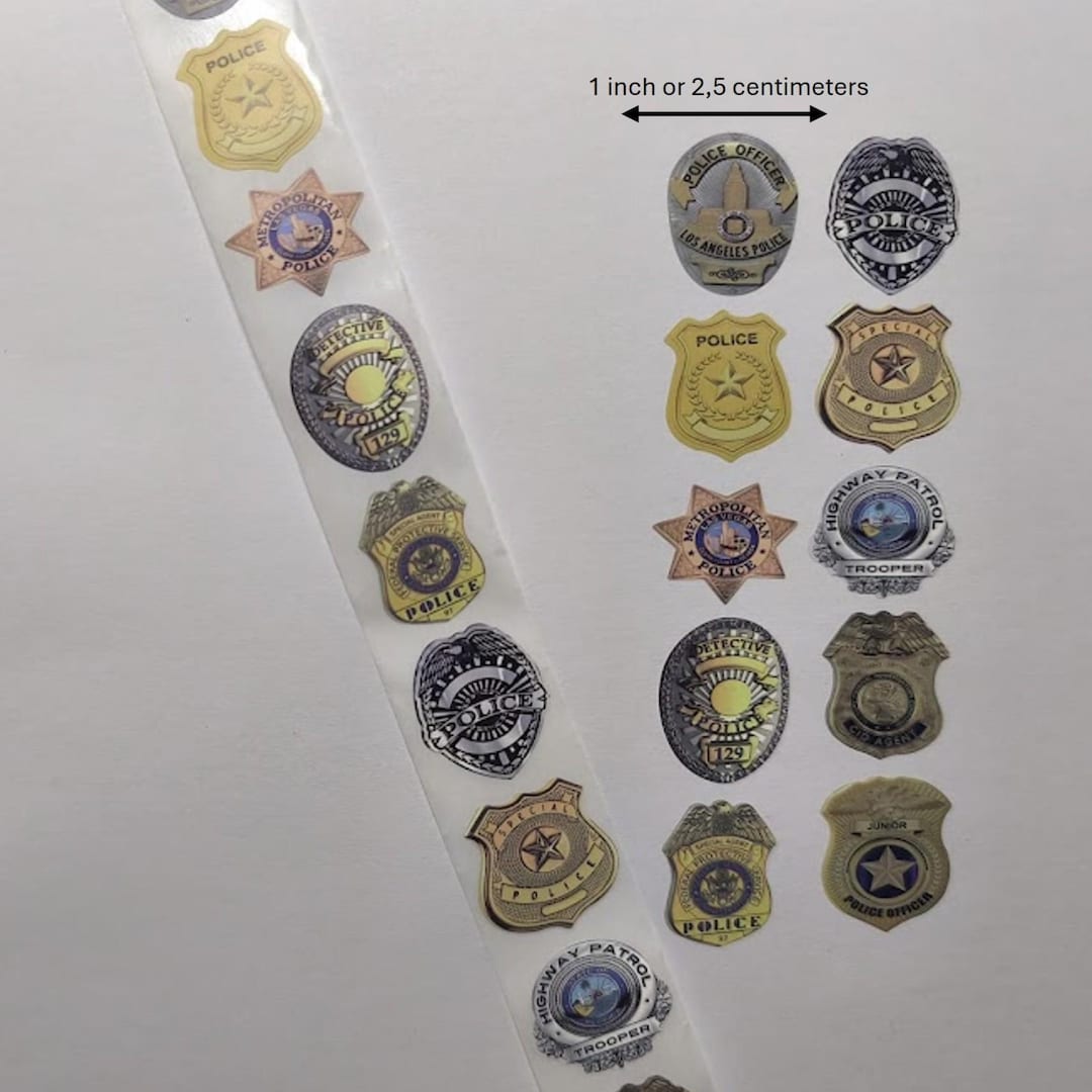 Police Stickers – Various Designs – American Police Theme – Perfect for ...