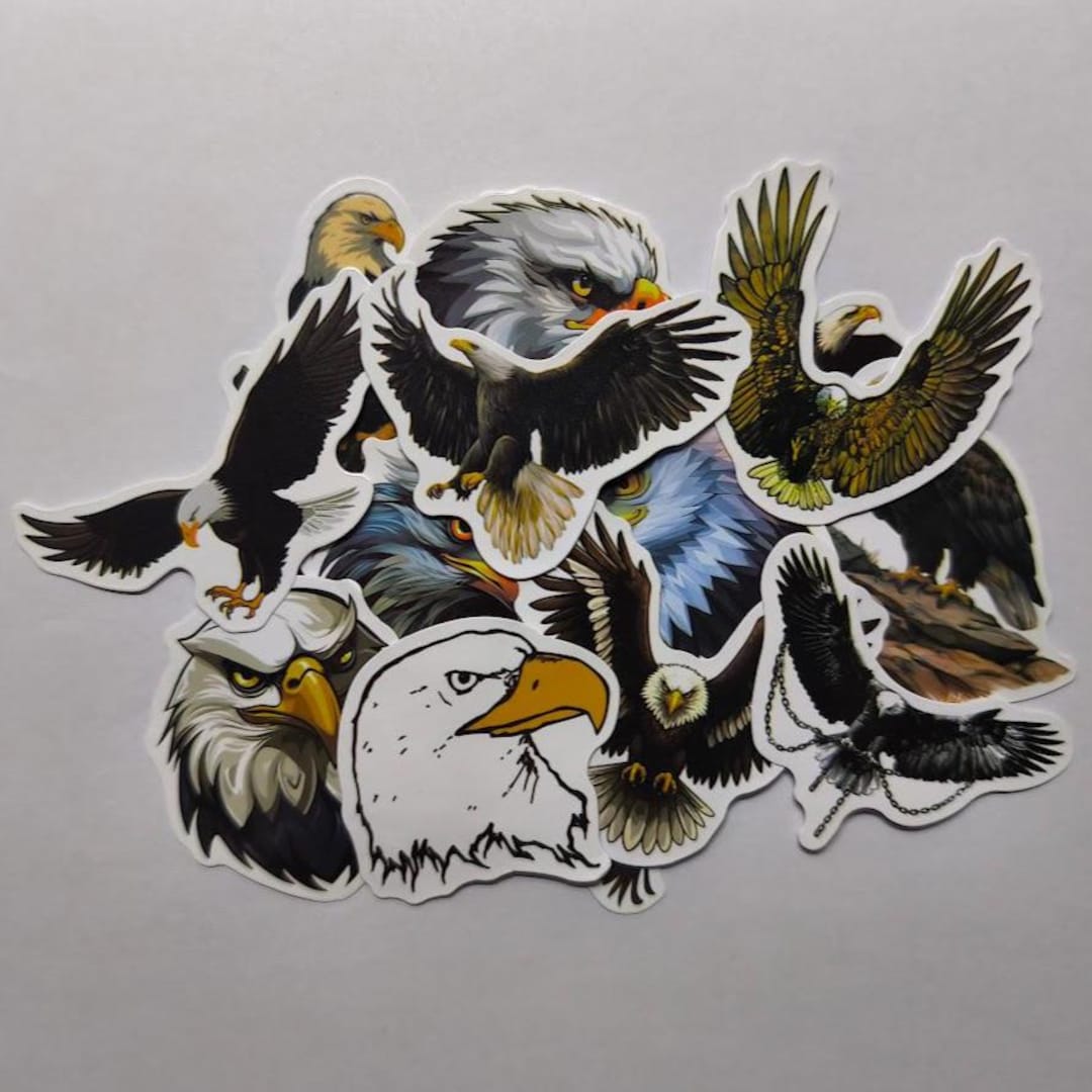 Eagle Stickers | Cartoon Eagle Stickers | Waterproof Decoration for ...