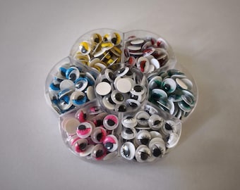 Googly Eyes / Wiggly Eyes – 10 mm – Self-Adhesive – Various Colors – Craft and Decoration Eyes