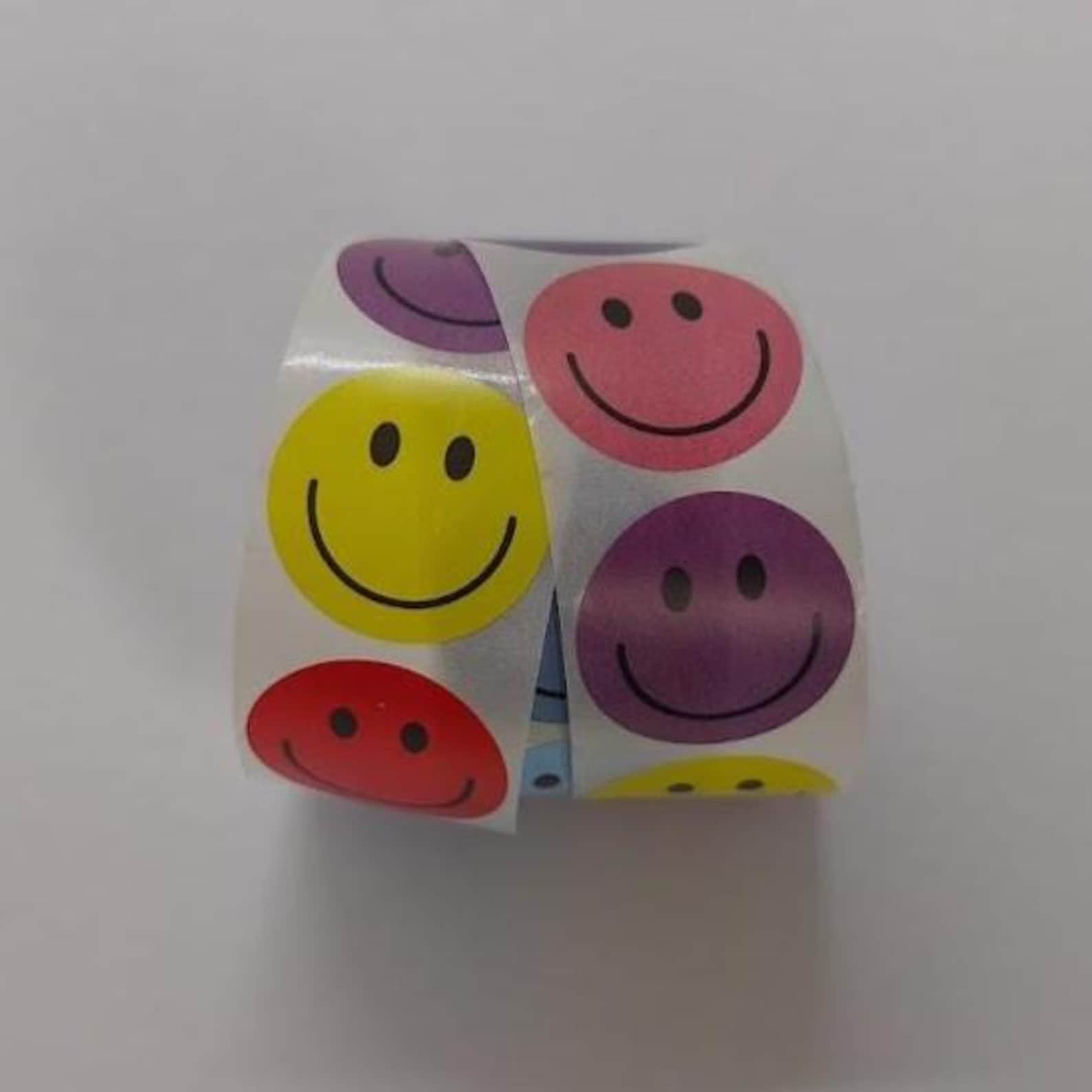 Smiley Kind Sticker Colorful Smiley Stickers – 8 Designs – 1 Inch – Cheerful Stickers for ...