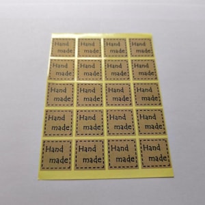 Handmade Stickers | Kraft, Seal Stickers, 40 Stickers