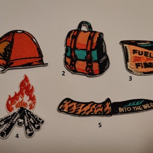 Iron-on adventure & camping patch – Embroidered outdoor patch for jackets, backpacks or gear