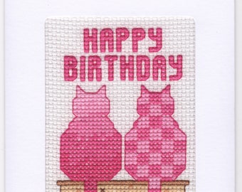 Kit personnalisé de carte d’anniversaire cross Stitch