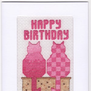 Kit personnalisé de carte d’anniversaire cross Stitch