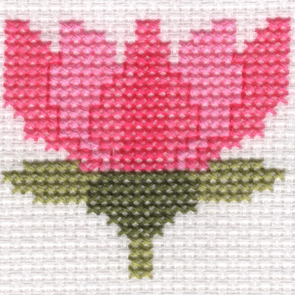 Lotus Cross Stitch Etsy UK