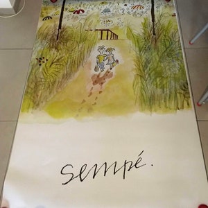 Original Sempé Poster Paris 2018 - 4x10 FT