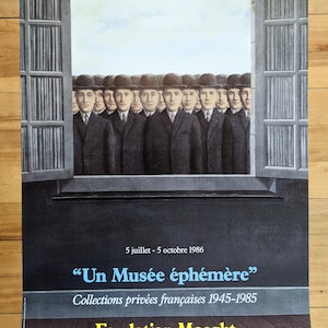 Original Magritte Exhibition Poster Maeght 1986