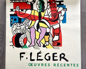 Original Lithographic Poster by Fernand Leger, 1954