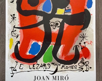 Original Joan Miro Poster - Galerie Berggruen, 1971 - Mourlot