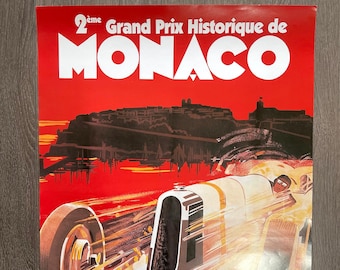 Original Formula 1 Poster - Historique Grand Prix Monaco 2000