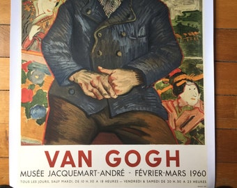 Original Exhibition Poster Van Gogh 1960 Mourlot