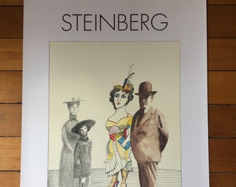 Original exhibition poster Steinberg 1979 Maeght