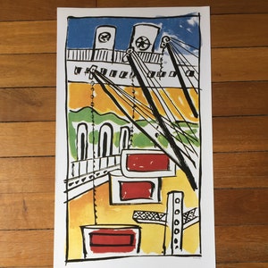 Original exhibition poster Fernand Léger 1986 Maeght