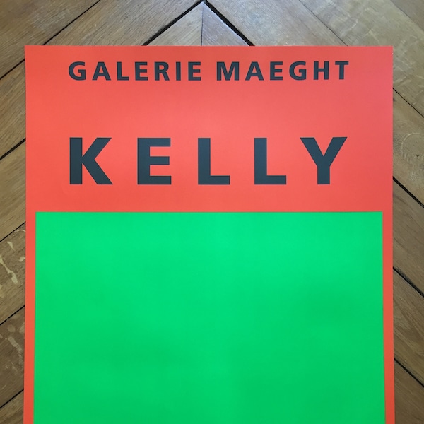 Affiche originale de l’exposition Kelly 1964 Galerie maeght