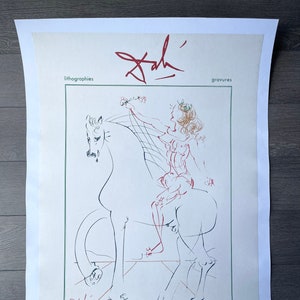 Cartel original de Salvador Dalí 1970