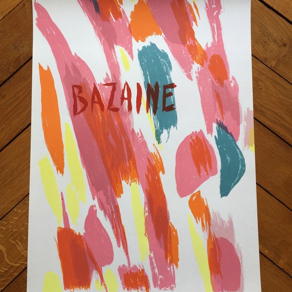 Affiche originale de l’exposition Jean Bazaine 1970 Galerie Maeght