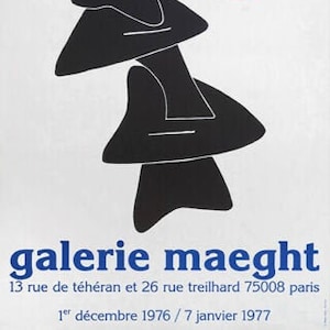 Cartel original de la exposición Calder Maeght 1976