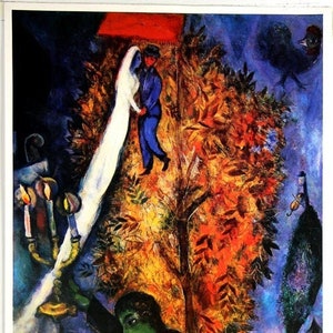 Original Exhibition Poster Chagall 1984 Maeght