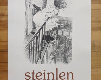 Original Ausstellungsplakat Steinlen Musée Toulouse Lautrec 1971