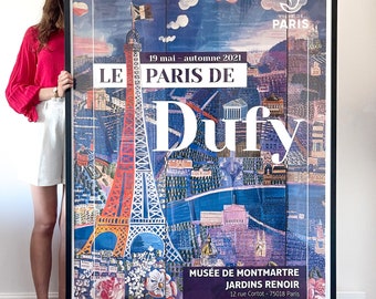 Original Large Poster Raoul Dufy 2021 - Musée De Montmartre - Big Size